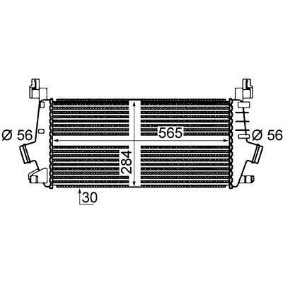 Mahle/Behr CI 362 000P Intercooler, charger CI362000P