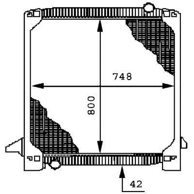 Mahle/Behr CR 693 000P Radiator, engine cooling CR693000P