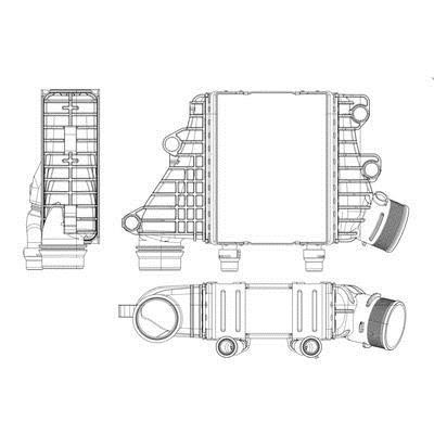 Intercooler charger Land Rover Range Rover Evoque: CI412000P Mahle/Behr Intercooler, charger