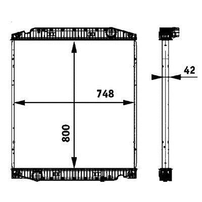 Mahle/Behr CR 719 000P Radiator, engine cooling CR719000P