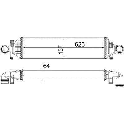 Mahle/Behr Intercooler, charger – price [object Object] PLN
