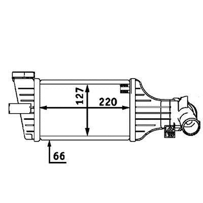 CI71000P Mahle/Behr Intercooler, charger