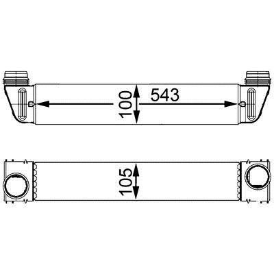 Mahle/Behr CI 79 000S Intercooler, charger CI79000S