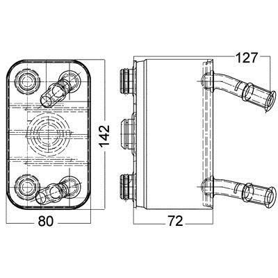 Mahle/Behr Oil cooler – price [object Object] PLN