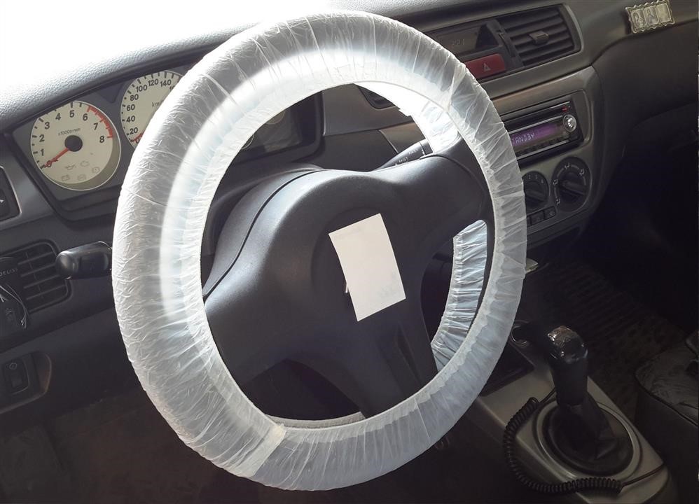 FÖRCH 541912F Steering wheel covers with 20 micron LDPE rubber (250pcs). Brand: FÖRCH 541912F