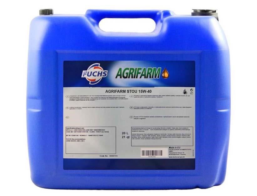 600637415 Fuchs Motor oil FUCHS AGRIFARM STOU 15W-40 ACEA E2, API CF-4, 20 l