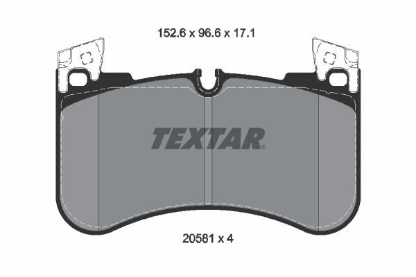 Textar 2058101 Brake Pad Set, disc brake 2058101
