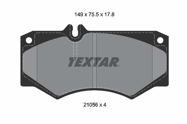 Textar 2105601 Brake Pad Set, disc brake 2105601