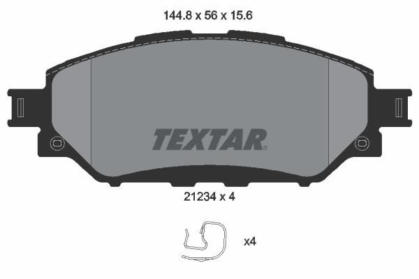 Textar 2123401 Brake Pad Set, disc brake 2123401