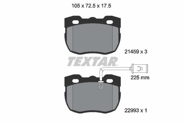 Textar 2145905 Brake Pad Set, disc brake 2145905