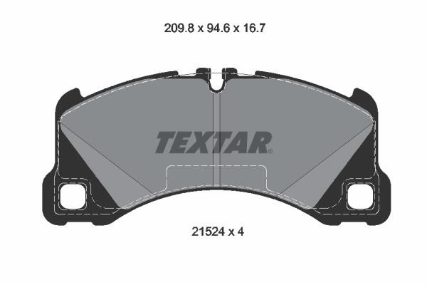 Textar 2152401 Brake Pad Set, disc brake 2152401