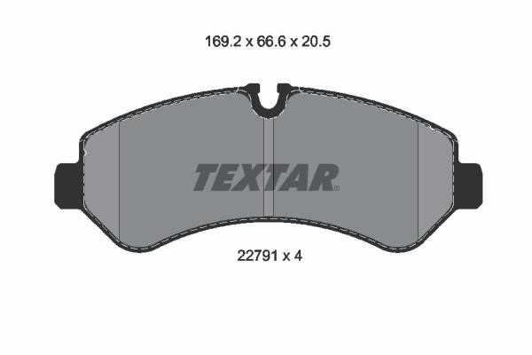 Textar 2279101 Brake Pad Set, disc brake 2279101