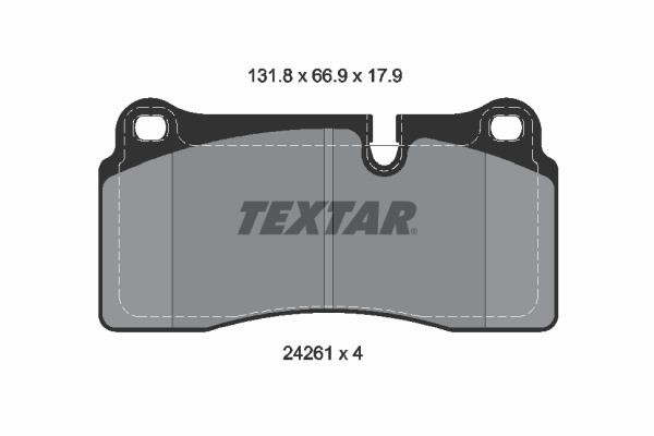 Textar 2426101 Brake Pad Set, disc brake 2426101