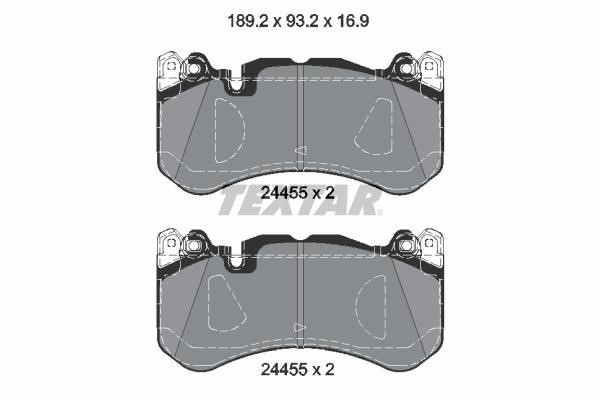Textar 2445503 Brake Pad Set, disc brake 2445503