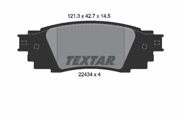 Textar 2243401 Brake Pad Set, disc brake 2243401