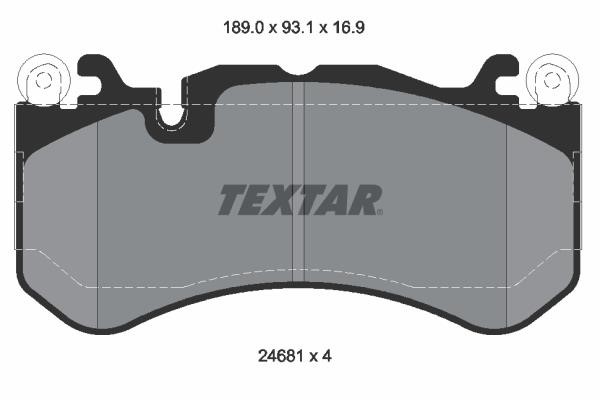 Textar 2468101 Brake Pad Set, disc brake 2468101