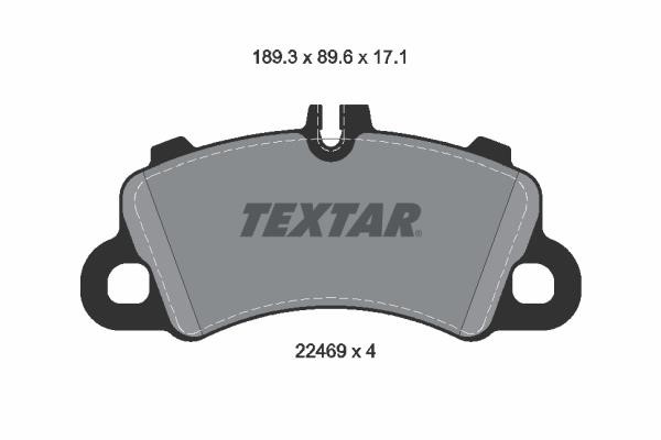 Textar 2246901 Brake Pad Set, disc brake 2246901