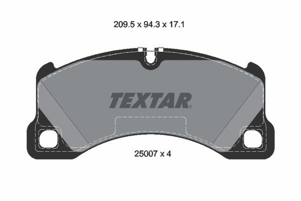 Textar 2500703 Brake Pad Set, disc brake 2500703