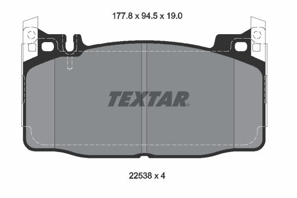 Textar 2253801 Brake Pad Set, disc brake 2253801