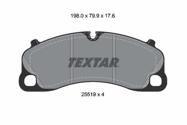 Textar 2551901 Brake Pad Set, disc brake 2551901