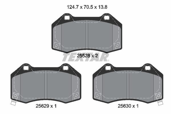 Textar 2552803 Brake Pad Set, disc brake 2552803