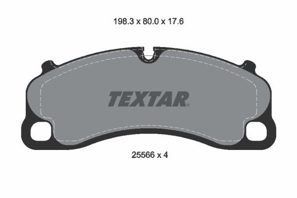 Textar 2556601 Brake Pad Set, disc brake 2556601