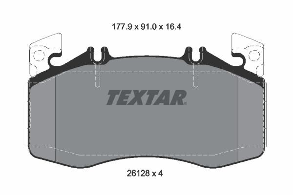 Textar 2612801 Brake Pad Set, disc brake 2612801