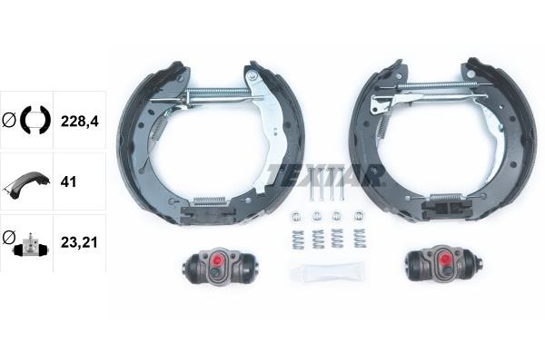 Textar 84044001 Brake shoes with cylinders, set 84044001