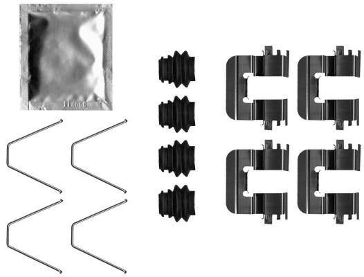 82551600 Textar Brake pad fitting kit