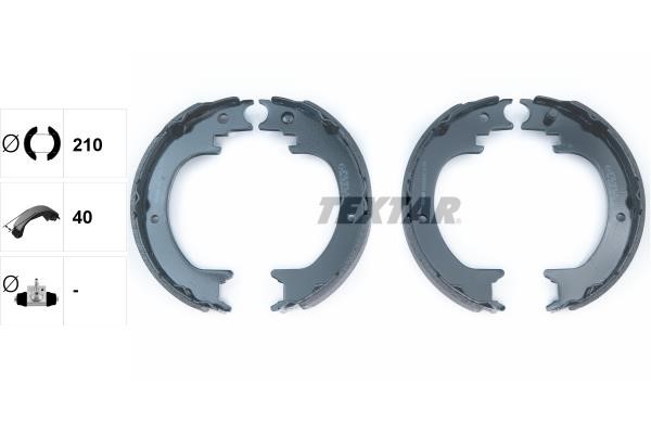 91083800 Textar Handbrake shoes