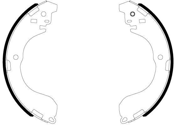 Textar 91085800 Brake shoe set 91085800