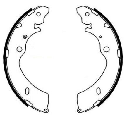 Textar 91086600 Brake shoe set 91086600