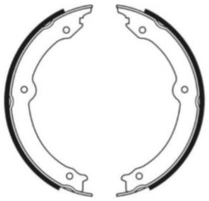 Textar 91087100 Parking brake shoes 91087100