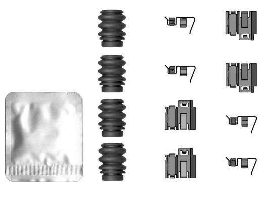 Textar 82554000 Mounting kit brake pads 82554000
