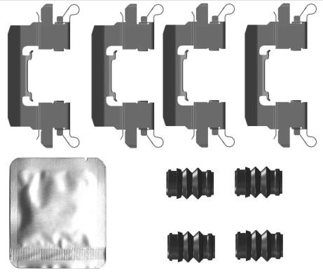 Brake pad accessory kit Nissan Leaf: 82554700 Textar Brake pad fitting kit