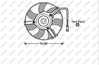 Prasco AD017F001 Hub, engine cooling fan wheel AD017F001