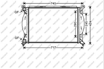 Prasco AD020R011 Radiator, engine cooling AD020R011