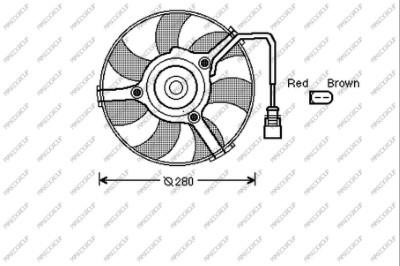 Prasco AD032F004 Hub, engine cooling fan wheel AD032F004