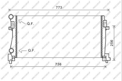 Prasco AD324R003 Radiator, engine cooling AD324R003