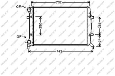 Prasco AD320R011 Radiator, engine cooling AD320R011