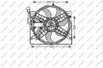 Prasco BM018F003 Hub, engine cooling fan wheel BM018F003