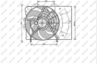 Prasco CI304F003 Hub, engine cooling fan wheel CI304F003