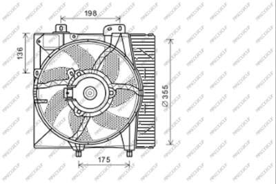Prasco CI304F004 Hub, engine cooling fan wheel CI304F004