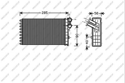 Prasco CI424H001 Heat exchanger, interior heating CI424H001