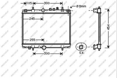 Prasco CI520R004 Radiator, engine cooling CI520R004