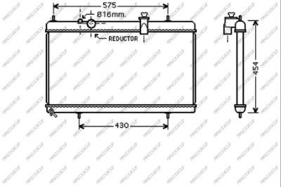 Prasco CI522R003 Radiator, engine cooling CI522R003