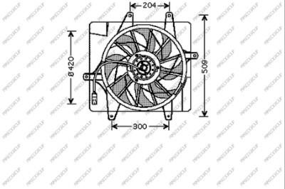 Prasco DG410F001 Hub, engine cooling fan wheel DG410F001