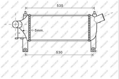 Prasco DS814N001 Intercooler, charger DS814N001