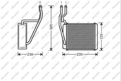Prasco FD340H001 Heat exchanger, interior heating FD340H001