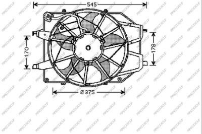 Prasco FD420F009 Hub, engine cooling fan wheel FD420F009